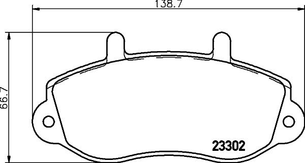 DON PCP1664 - Тормозные колодки, дисковые, комплект autospares.lv