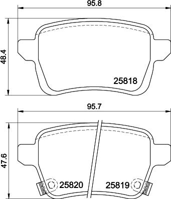 DON PCP1613 - Тормозные колодки, дисковые, комплект autospares.lv