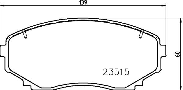 DON PCP1612 - Тормозные колодки, дисковые, комплект autospares.lv