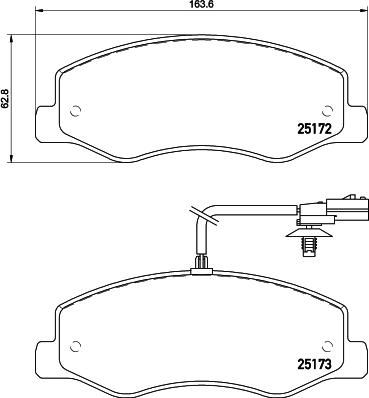 DON PCP1688 - Тормозные колодки, дисковые, комплект autospares.lv