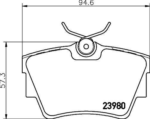 DON PCP1634 - Тормозные колодки, дисковые, комплект autospares.lv