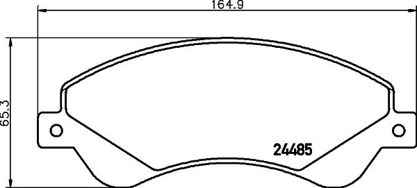 DON PCP1637 - Тормозные колодки, дисковые, комплект autospares.lv