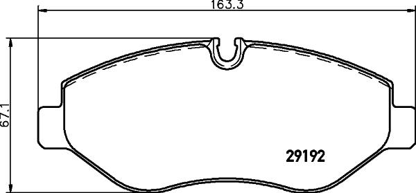 DON PCP1629 - Тормозные колодки, дисковые, комплект autospares.lv