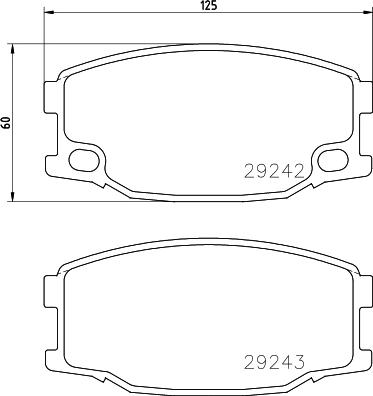 DON PCP1679 - Тормозные колодки, дисковые, комплект autospares.lv