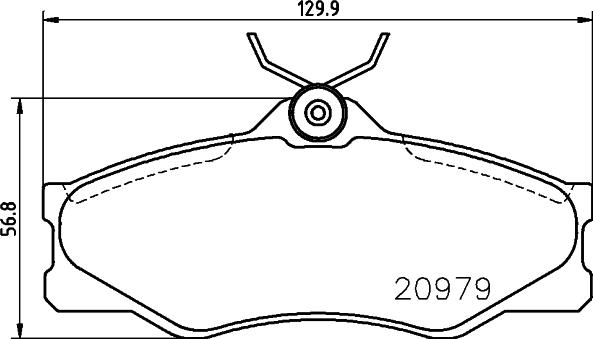 DON PCP1673 - Тормозные колодки, дисковые, комплект autospares.lv