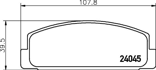 DON PCP1090 - Тормозные колодки, дисковые, комплект autospares.lv