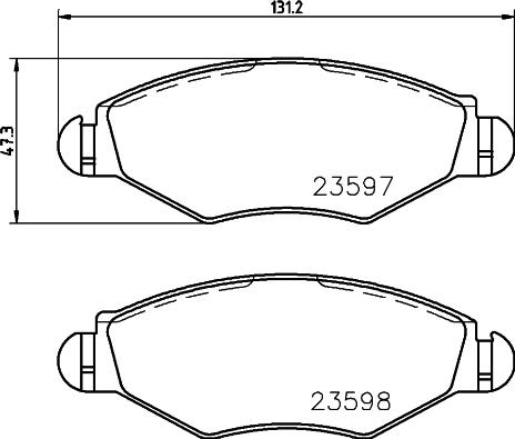 DON PCP1045 - Тормозные колодки, дисковые, комплект autospares.lv