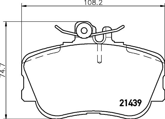 DON PCP1048 - Тормозные колодки, дисковые, комплект autospares.lv