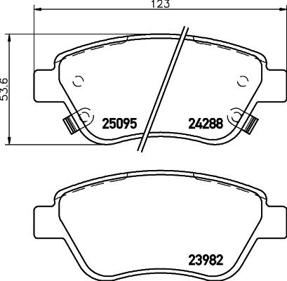 DON PCP1057 - Тормозные колодки, дисковые, комплект autospares.lv