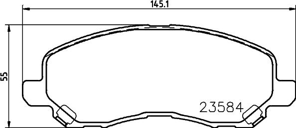 DON PCP1069 - Тормозные колодки, дисковые, комплект autospares.lv