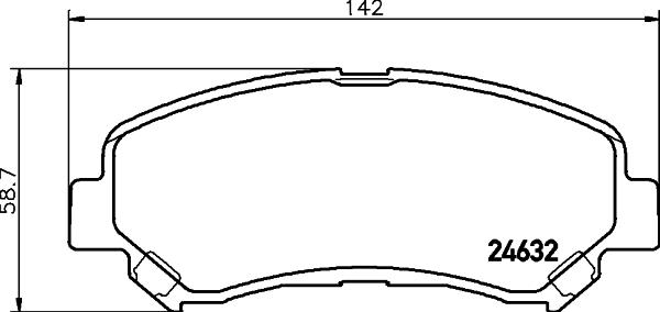 DON PCP1065 - Тормозные колодки, дисковые, комплект autospares.lv