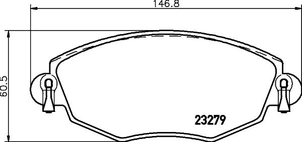 DON PCP1068 - Тормозные колодки, дисковые, комплект autospares.lv