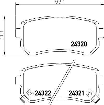 DON PCP1063 - Тормозные колодки, дисковые, комплект autospares.lv