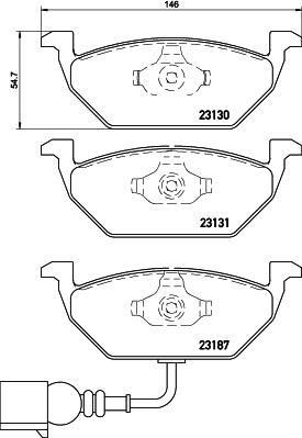 DON PCP1001 - Тормозные колодки, дисковые, комплект autospares.lv