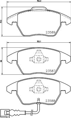 DON PCP1002 - Тормозные колодки, дисковые, комплект autospares.lv