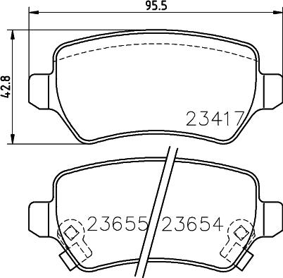 DON PCP1019 - Тормозные колодки, дисковые, комплект autospares.lv