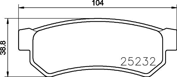 DON PCP1085 - Тормозные колодки, дисковые, комплект autospares.lv