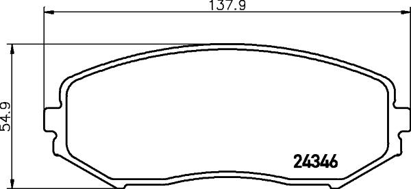 DON PCP1081 - Тормозные колодки, дисковые, комплект autospares.lv