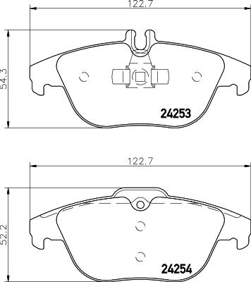 DON PCP1021 - Тормозные колодки, дисковые, комплект autospares.lv