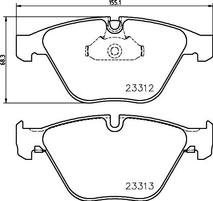 DON PCP1022 - Тормозные колодки, дисковые, комплект autospares.lv