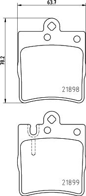 DON PCP1075 - Тормозные колодки, дисковые, комплект autospares.lv