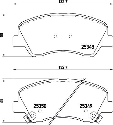 DON PCP1073 - Тормозные колодки, дисковые, комплект autospares.lv