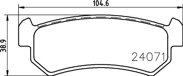 DON PCP1149 - Тормозные колодки, дисковые, комплект autospares.lv