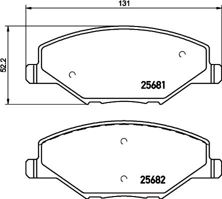 DON PCP1156 - Тормозные колодки, дисковые, комплект autospares.lv