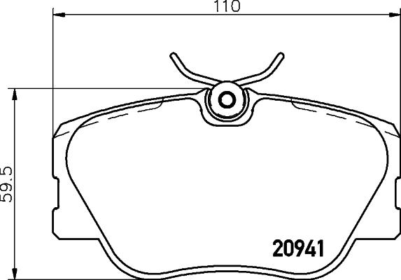 DON PCP1165 - Тормозные колодки, дисковые, комплект autospares.lv