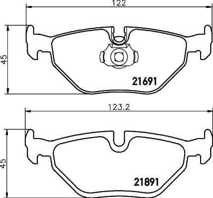 DON PCP1110 - Тормозные колодки, дисковые, комплект autospares.lv