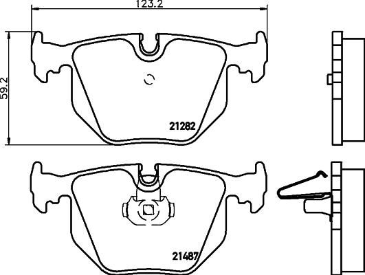 DON PCP1180 - Тормозные колодки, дисковые, комплект autospares.lv