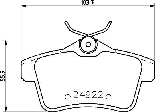 DON PCP1188 - Тормозные колодки, дисковые, комплект autospares.lv