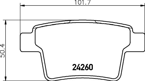 DON PCP1139 - Тормозные колодки, дисковые, комплект autospares.lv