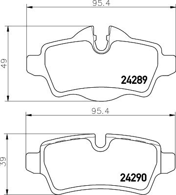 DON PCP1130 - Тормозные колодки, дисковые, комплект autospares.lv