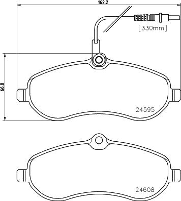 DON PCP1126 - Тормозные колодки, дисковые, комплект autospares.lv