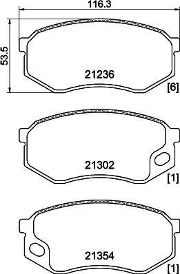 DON PCP1841 - Тормозные колодки, дисковые, комплект autospares.lv