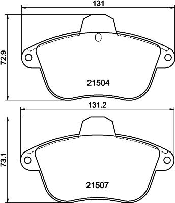 DON PCP1856 - Тормозные колодки, дисковые, комплект autospares.lv