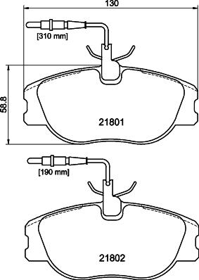 DON PCP1863 - Тормозные колодки, дисковые, комплект autospares.lv