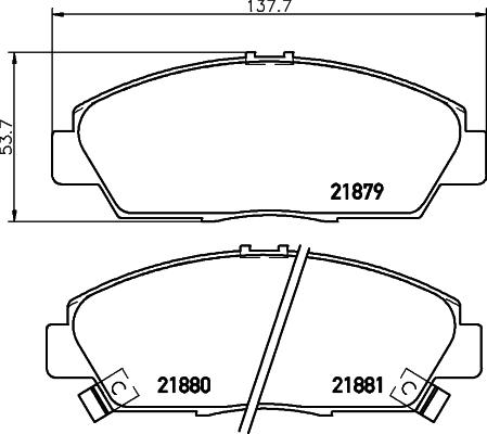 DON PCP1867 - Тормозные колодки, дисковые, комплект autospares.lv