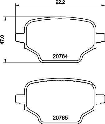 DON PCP1818 - Тормозные колодки, дисковые, комплект autospares.lv