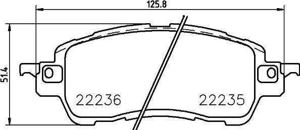 DON PCP1886 - Тормозные колодки, дисковые, комплект autospares.lv