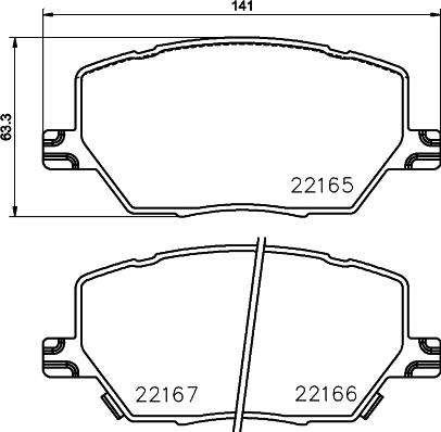 DON PCP1881 - Тормозные колодки, дисковые, комплект autospares.lv