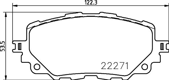 DON PCP1888 - Тормозные колодки, дисковые, комплект autospares.lv