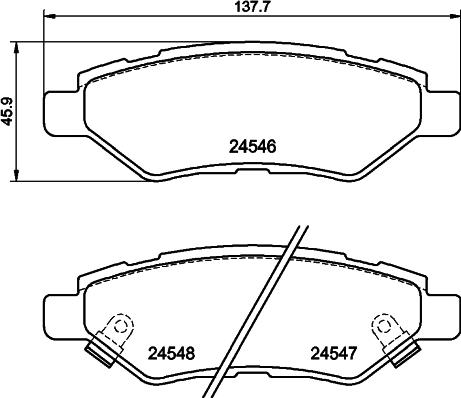 DON PCP1834 - Тормозные колодки, дисковые, комплект autospares.lv