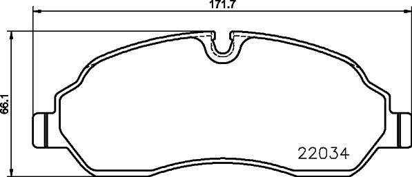 DON PCP1870 - Тормозные колодки, дисковые, комплект autospares.lv