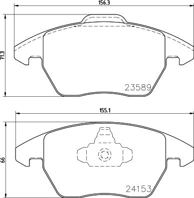 DON PCP1349 - Тормозные колодки, дисковые, комплект autospares.lv