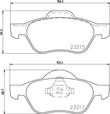 DON PCP1346 - Тормозные колодки, дисковые, комплект autospares.lv