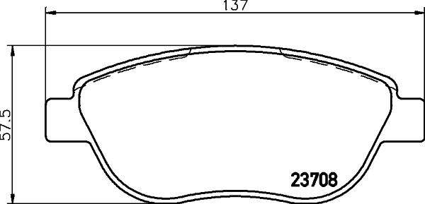 DON PCP1350 - Тормозные колодки, дисковые, комплект autospares.lv