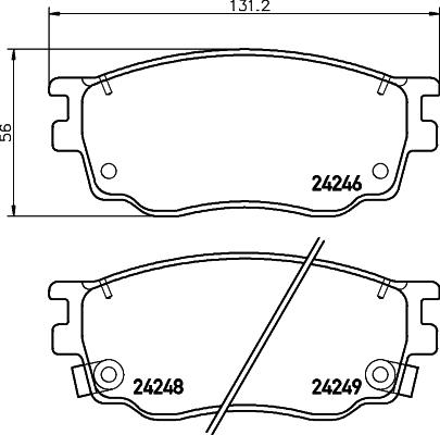 Aisin SS599-S - Тормозные колодки, дисковые, комплект autospares.lv