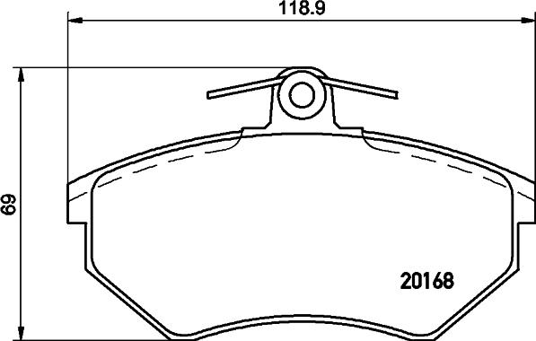 DON PCP1369 - Тормозные колодки, дисковые, комплект autospares.lv